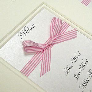 Guild Bow Multiaperture table plan with double faced satin handtied ribbon bows in sage green